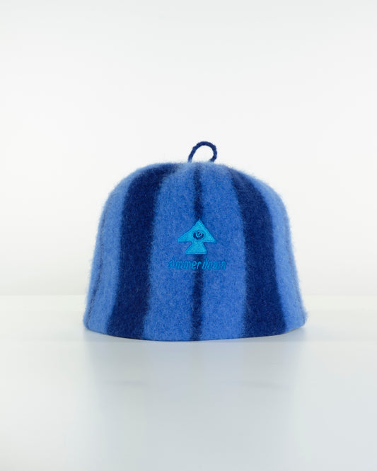 Blue Felt Sauna Beanie