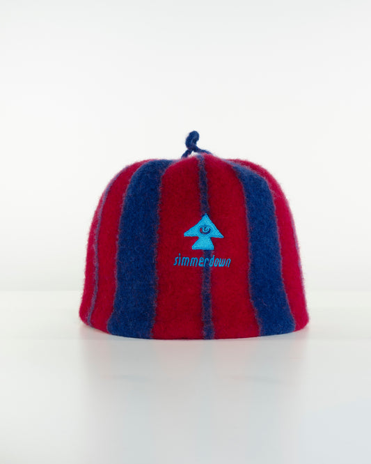 Red Felt Sauna Beanie